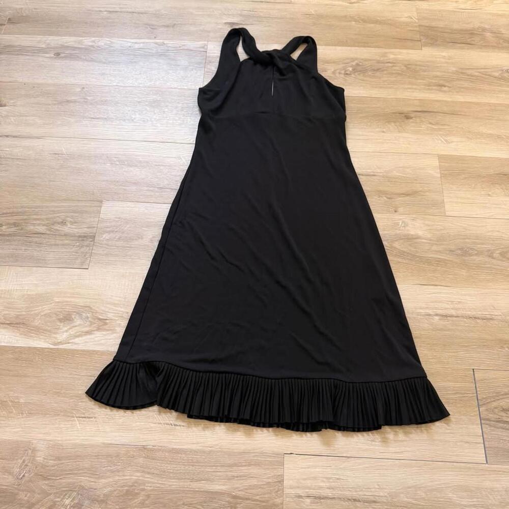Citrine Black Sleeveless Dress Women's 12 Jersey Travel Ruffled Little‎ Dress